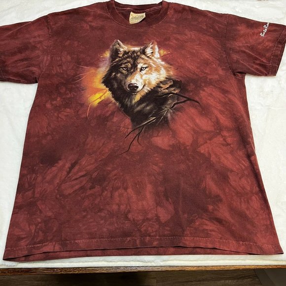 The Mountain Other - The Mountain Red Wolf Shirt Size Large